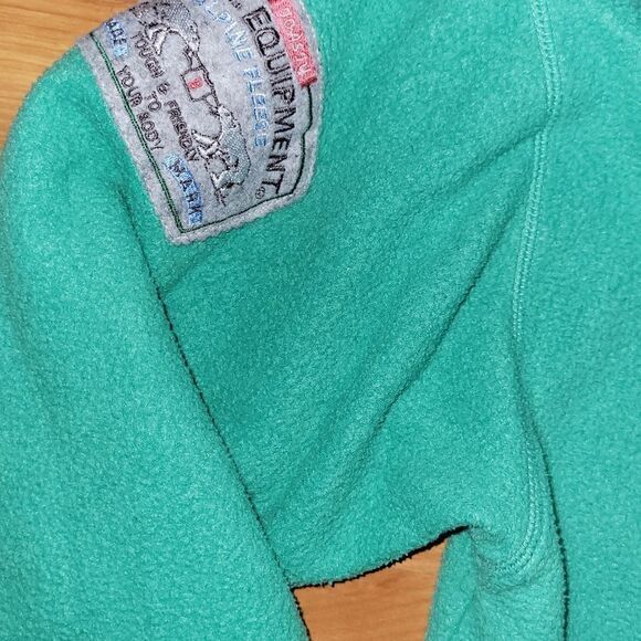 90s Vintage BUM Equipment Pullover Fleece Hoodie size Large - Picture 4 of 8